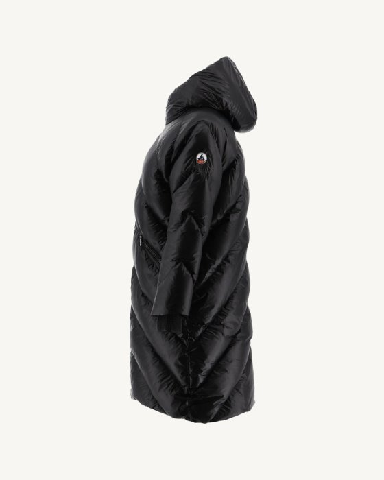 Extreme Cold Hooded Long Down Jacket Noir Comet Jott New In