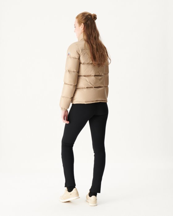Extreme Cold Quilted Down Jacket Beige Cardiff Jott New In