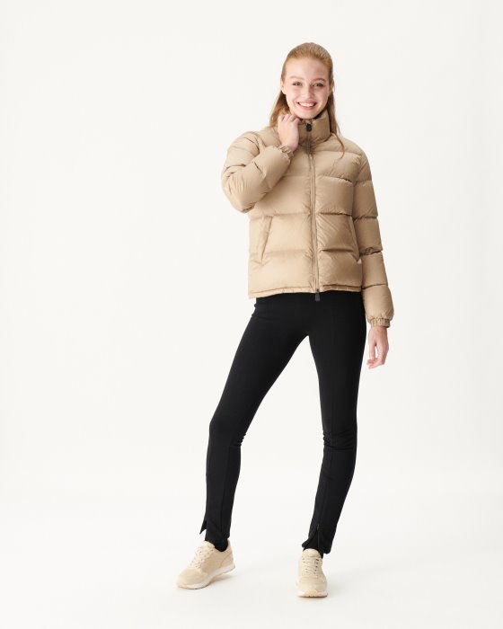Extreme Cold Quilted Down Jacket Beige Cardiff Jott New In