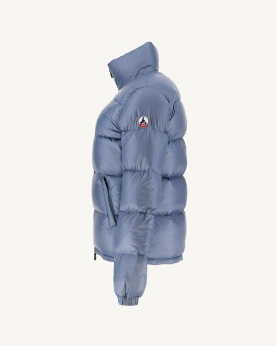 Extreme Cold Quilted Down Jacket Blue Delave Cardiff Jott New In