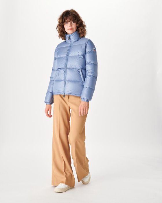 Extreme Cold Quilted Down Jacket Blue Delave Cardiff Jott New In