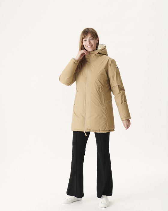 Extreme Cold Reversible Down Jacket Beige/Ecru Ottawa Jott New In