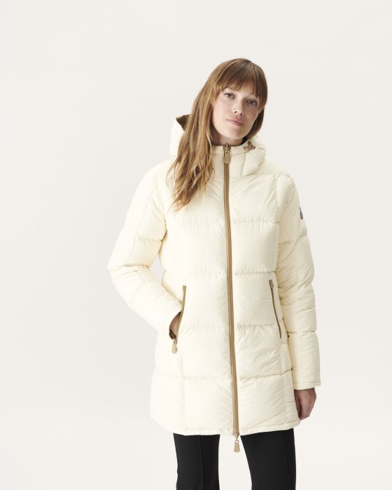 Extreme Cold Reversible Down Jacket Beige/Ecru Ottawa Jott New In