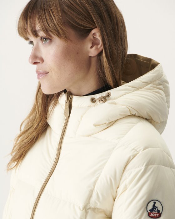Extreme Cold Reversible Down Jacket Beige/Ecru Ottawa Jott New In