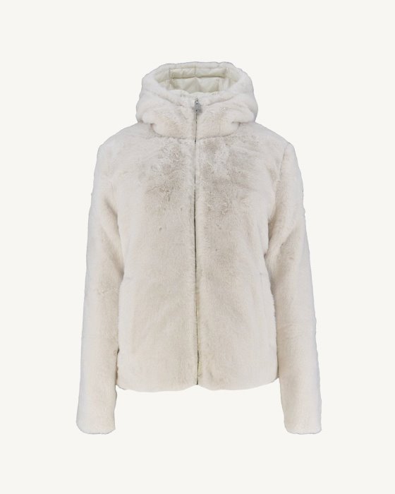 Extreme Cold Reversible Down Jacket Blanc Gala Jott New In