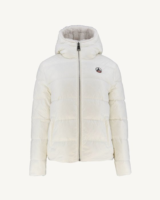 Extreme Cold Reversible Down Jacket Blanc Gala Jott New In