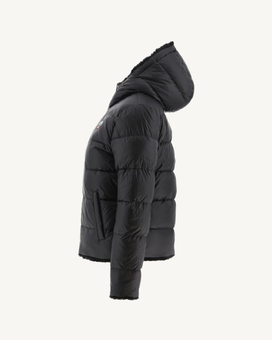 Extreme Cold Reversible Down Jacket Noir Gala Jott New In