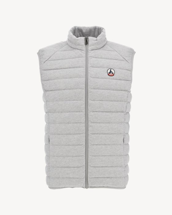 Gris Chine Sleevless Down Jacket Tom Jott New In