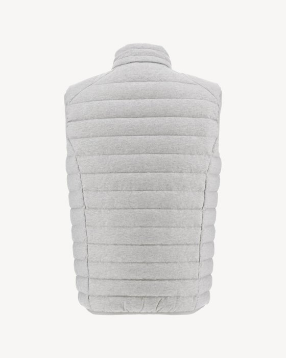 Gris Chine Sleevless Down Jacket Tom Jott New In