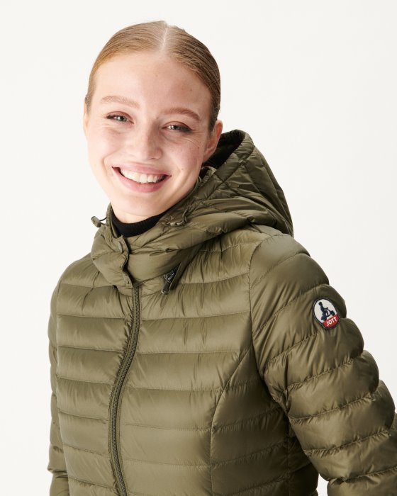 Hooded Down Jacket Army Nour Jott New In
