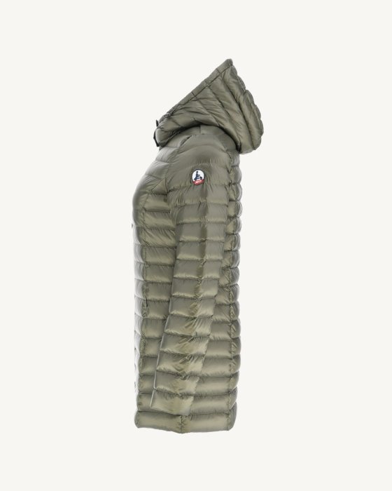 Hooded Down Jacket Army Nour Jott New In