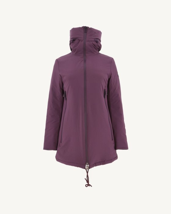 Hooded Down Jacket Aubergine Siberie Jott New In