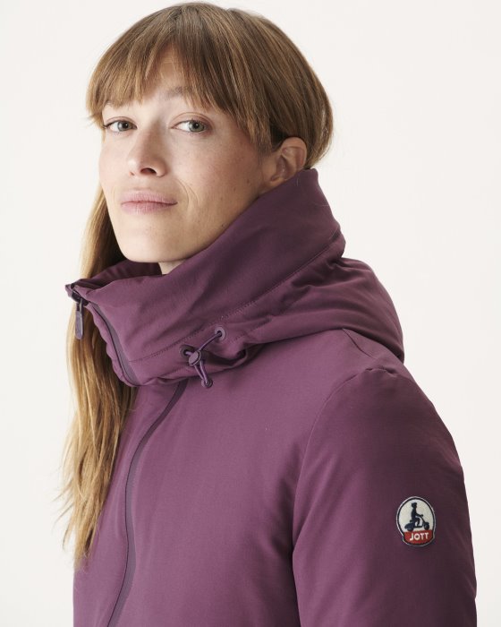 Hooded Down Jacket Aubergine Siberie Jott New In