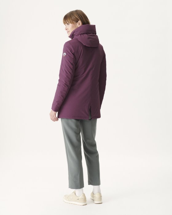 Hooded Down Jacket Aubergine Siberie Jott New In