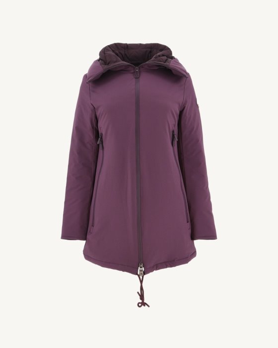 Hooded Down Jacket Aubergine Siberie Jott New In