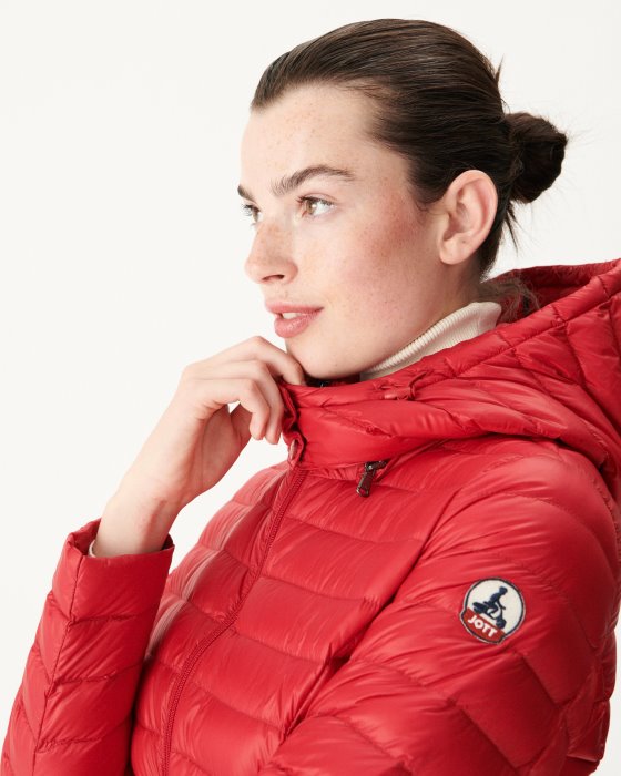 Hooded Down Jacket Rouge Nour Jott New In