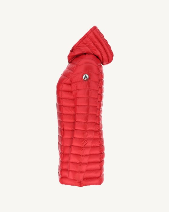 Hooded Down Jacket Rouge Nour Jott New In