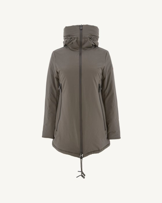 Hooded Down Jacket Taupe Siberie Jott New In