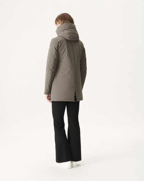 Hooded Down Jacket Taupe Siberie Jott New In