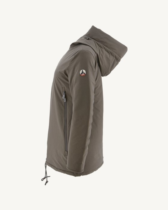 Hooded Down Jacket Taupe Siberie Jott New In