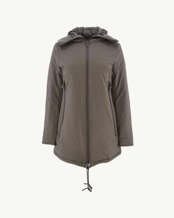 Hooded Down Jacket Taupe Siberie Jott New In