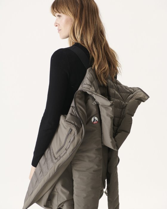 Hooded Down Jacket Taupe Siberie Jott New In
