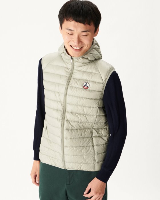 Hooded Sleeveless Down Jacket Sauge Pat Jott New In