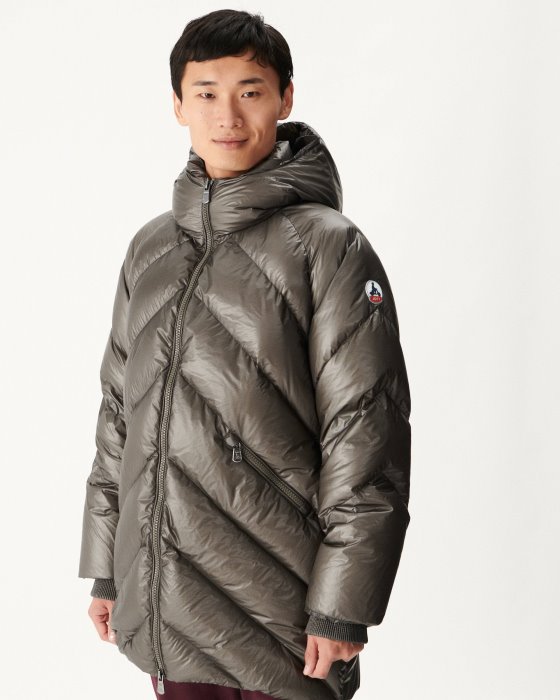 Jott New In Anthracite Extreme Cold Hooded Down Jacket Blaze