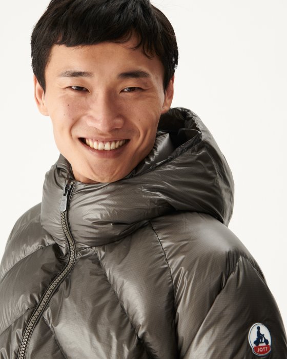 Jott New In Anthracite Extreme Cold Hooded Down Jacket Blaze