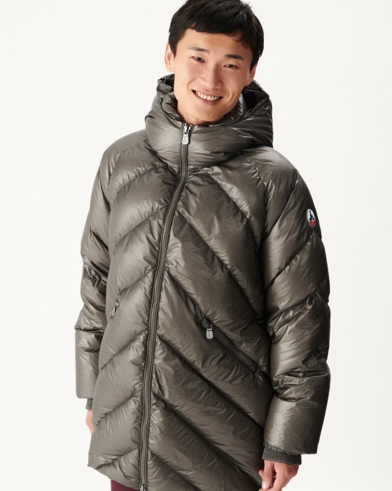 Jott New In Anthracite Extreme Cold Hooded Down Jacket Blaze