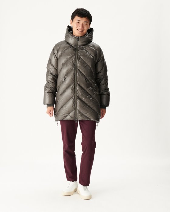 Jott New In Anthracite Extreme Cold Hooded Down Jacket Blaze