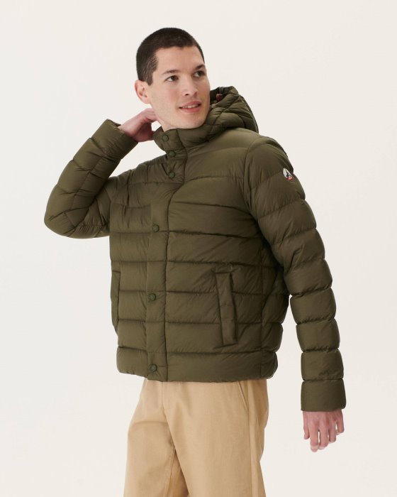 Jott New In Army Jorge Hooded Puffer Jacket