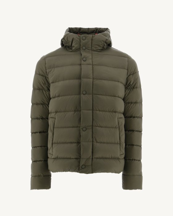 Jott New In Army Jorge Hooded Puffer Jacket