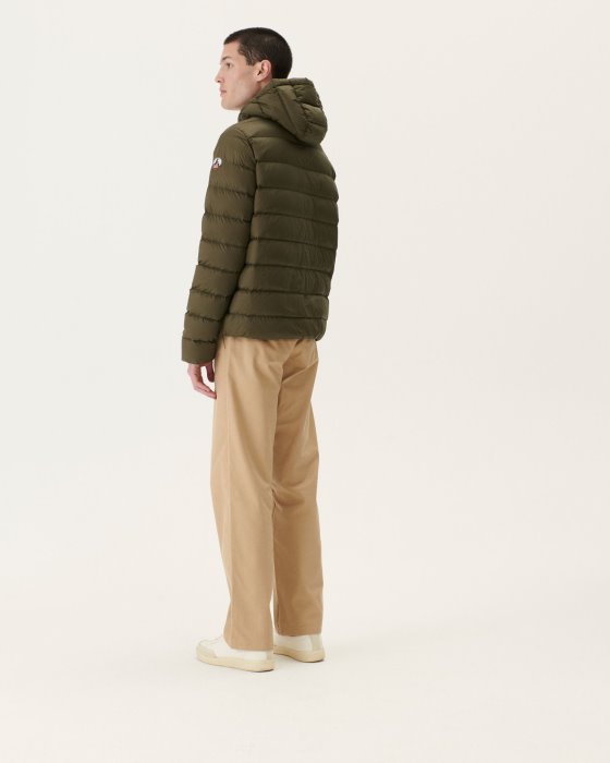 Jott New In Army Jorge Hooded Puffer Jacket