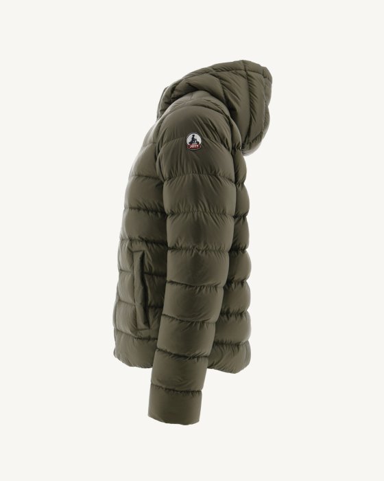Jott New In Army Jorge Hooded Puffer Jacket