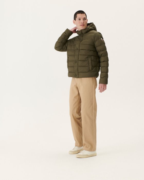 Jott New In Army Jorge Hooded Puffer Jacket