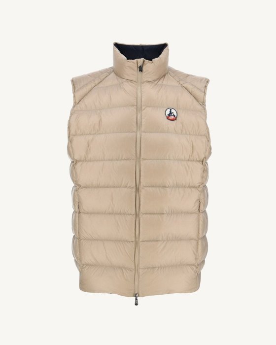 Jott New In Beige Extreme Cold Sleevless Down Jacket Tim