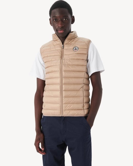 Jott New In Beige Sleeveless Down Jacket Tom