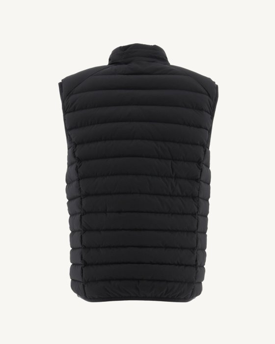 Jott New In Black Arafo Stretch Sleeveless Puffer Jacket