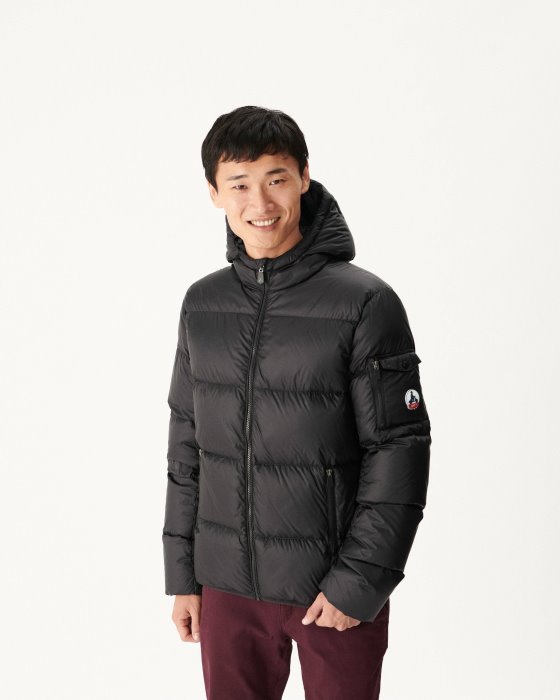 Jott New In Black Hooded Down Jacket Java