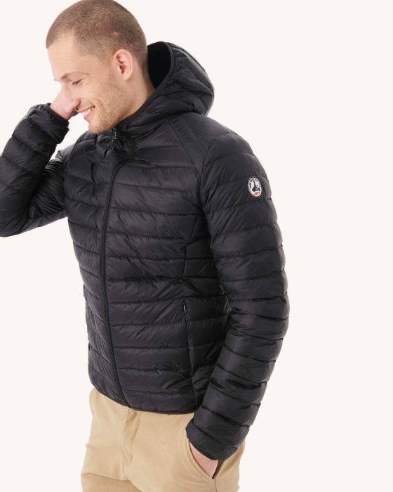 Jott New In Black Lightweight Down Jacket Nico