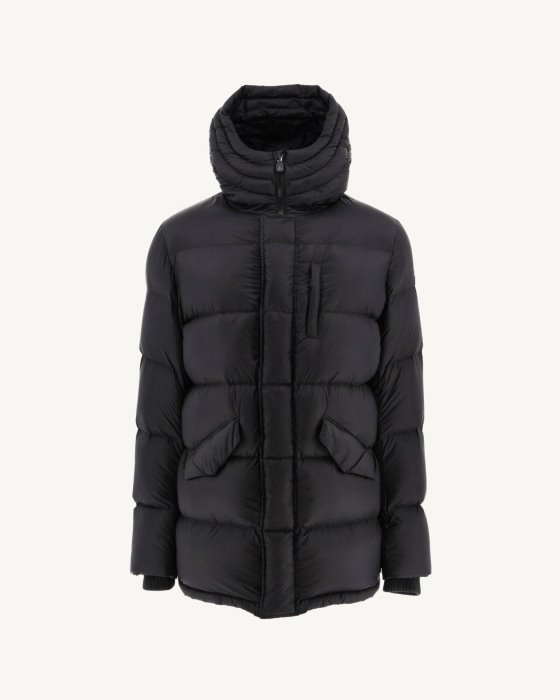 Jott New In Black Warm Hooded Down Jacket Dakhla