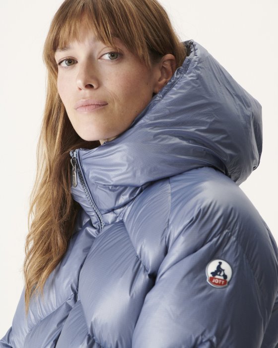 Jott New In Blue Delave Extreme Cold Hooded Puffer Jacket Stellar