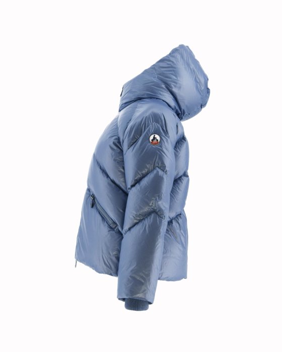 Jott New In Blue Delave Extreme Cold Hooded Puffer Jacket Stellar