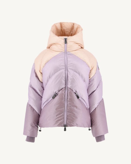 Jott New In Combo Violet Extreme Cold Hooded Puffer Jacket Stellar