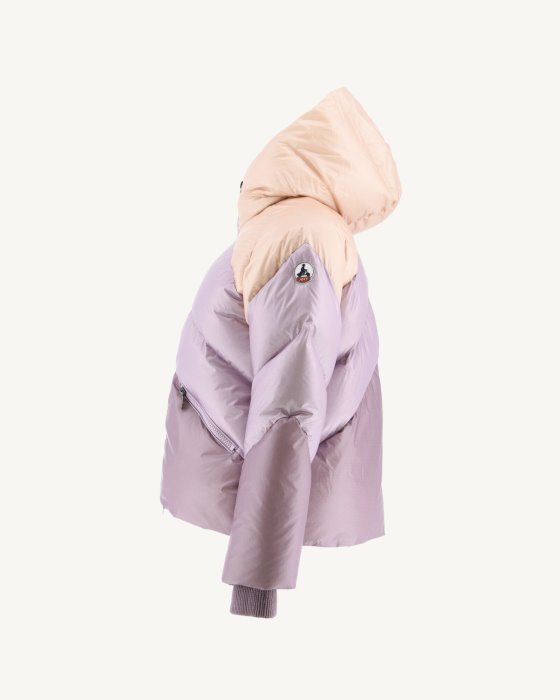 Jott New In Combo Violet Extreme Cold Hooded Puffer Jacket Stellar