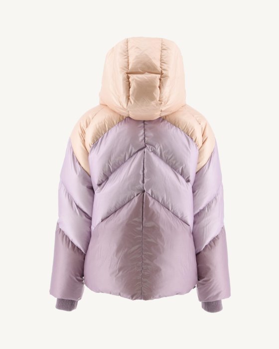 Jott New In Combo Violet Extreme Cold Hooded Puffer Jacket Stellar