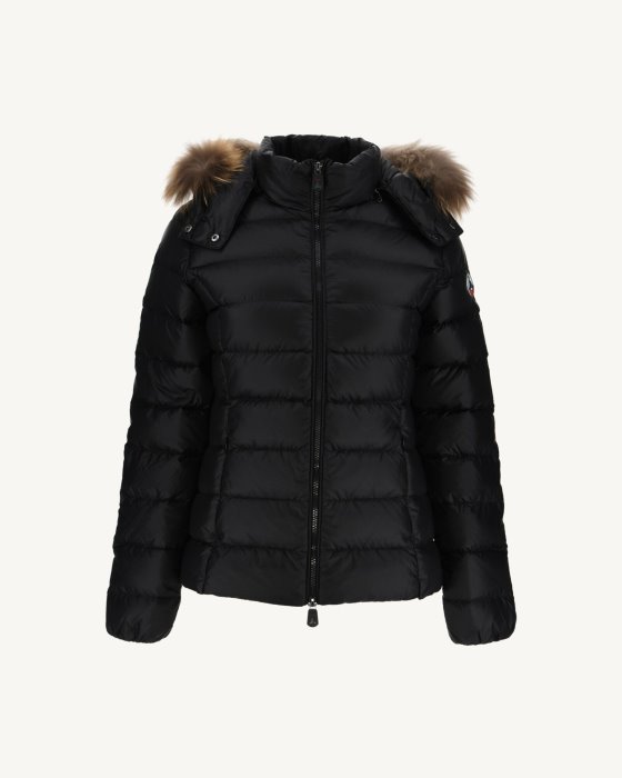 Jott New In Extreme Cold Hooded Down Jacket Noir Luxe
