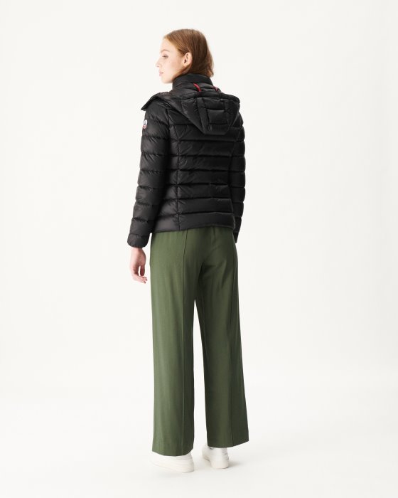 Jott New In Extreme Cold Hooded Down Jacket Noir Luxe