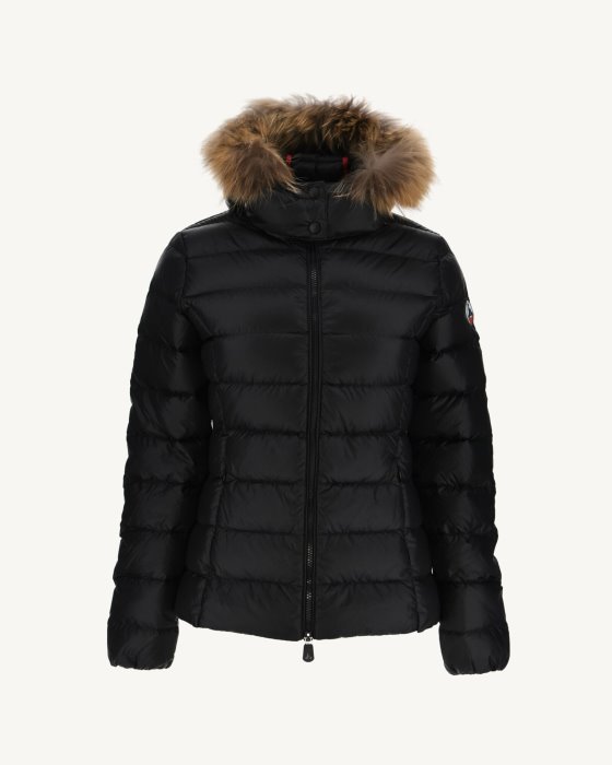 Jott New In Extreme Cold Hooded Down Jacket Noir Luxe